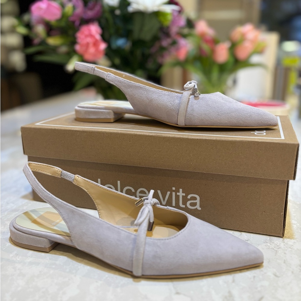 Dolce Vita Payge Flats Dusty Blue Suede at Anthropologie - Picture 5 of 12